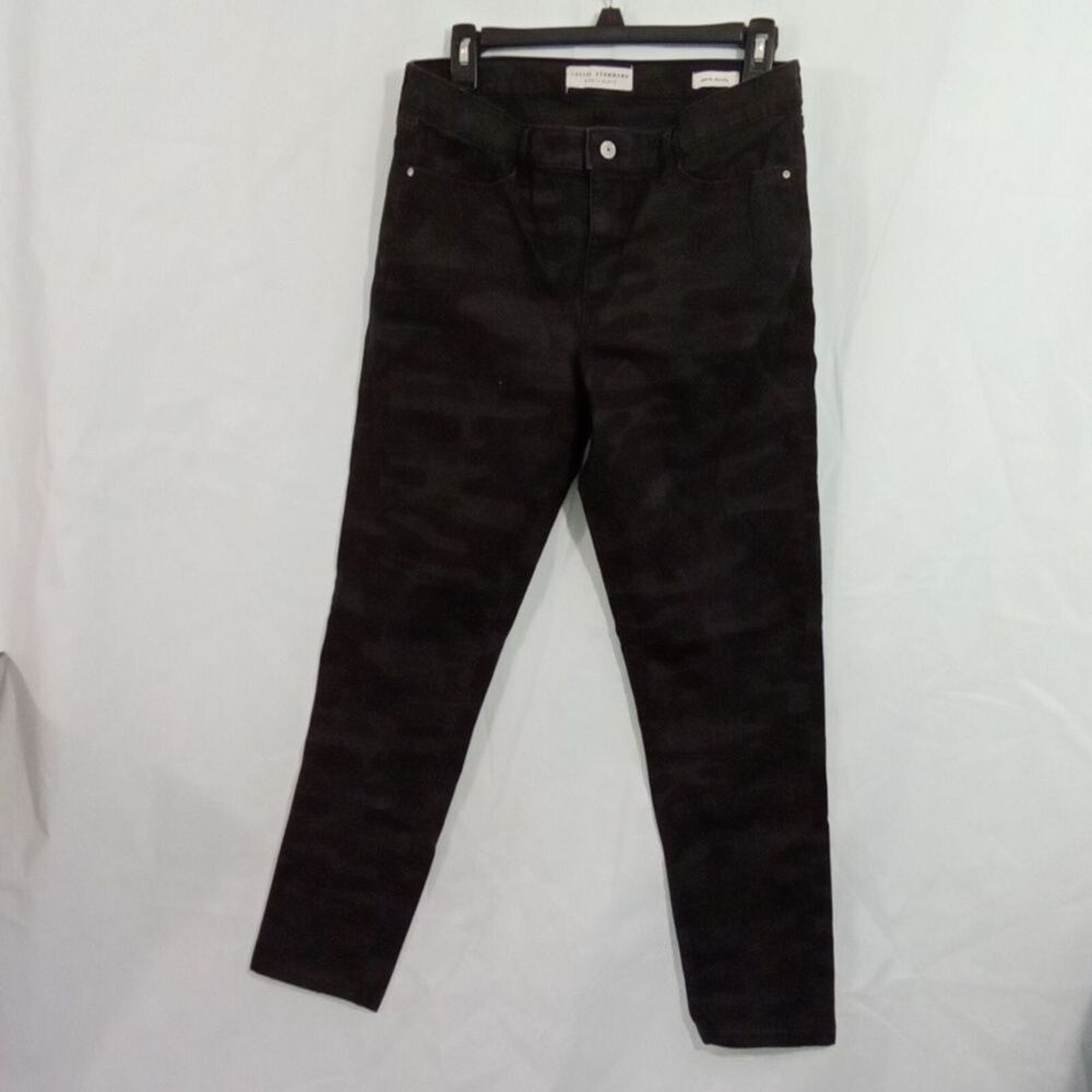 Social Standard by‎ Sanctuary women size 10 ankle skinny black camo jeans